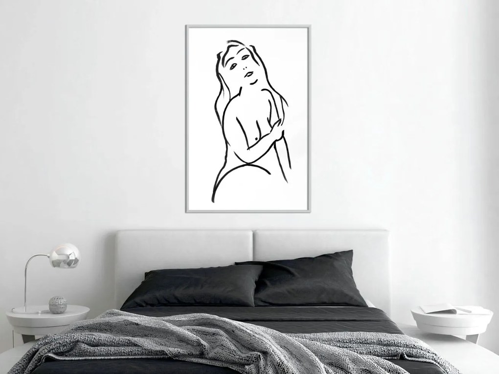 Αφίσα - Shape of a Woman - 20x30 - Χρυσό - Χωρίς πασπαρτού