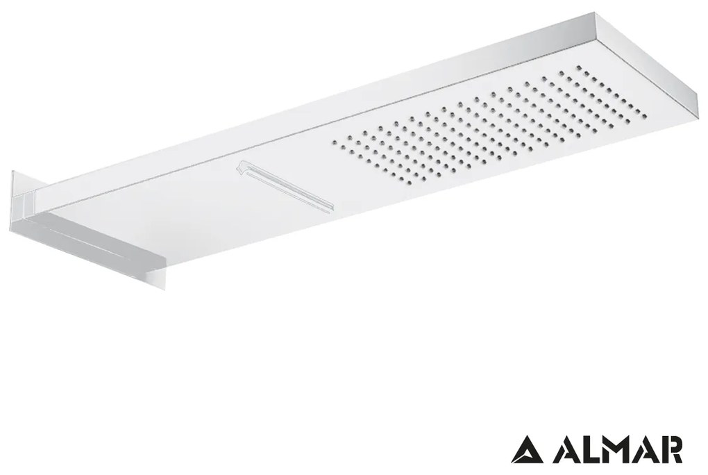 Almar White matt PVD Επίτοιχη κεφαλή ντους 2 ροών E044199-300