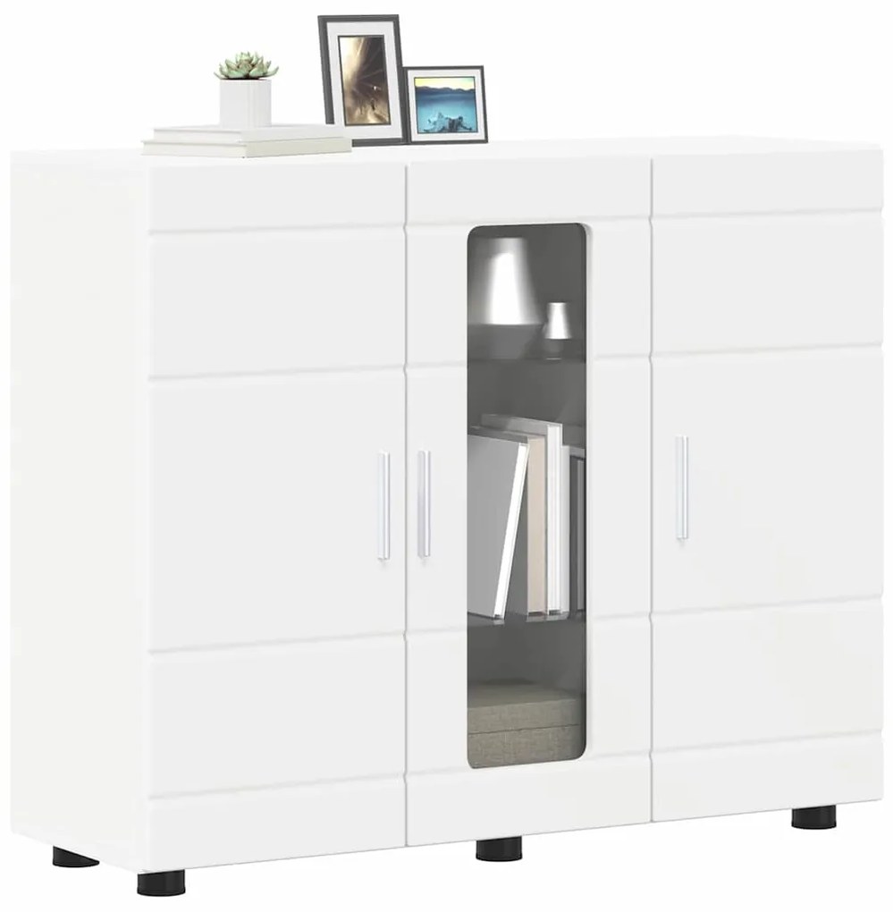 vidaXL Ξύλινο Ντουλάπι Λευκό 88,5 x 30,5 x 73 εκ Επεξεργασμένο ξύλο