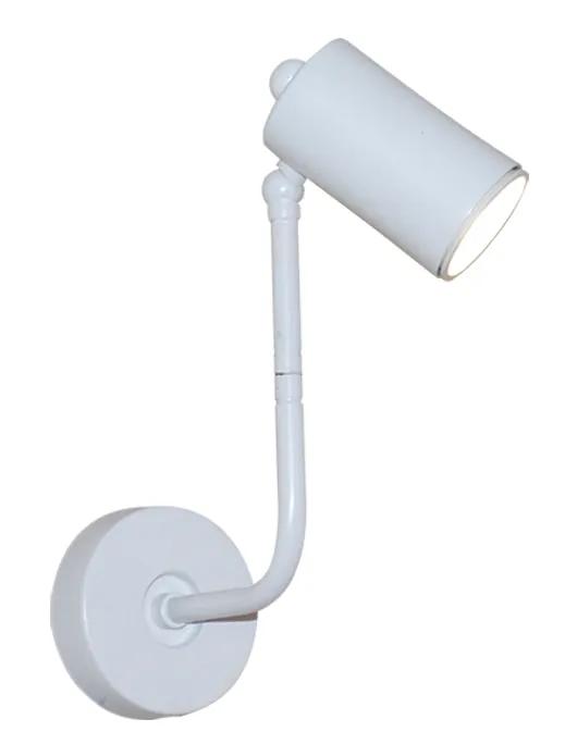 Φωτιστικό Τοίχου - Απλίκα HL-3552-1S MOLLΥ WHITE WALL LAMP - Μέταλλο - 77-4415