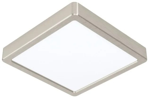Έξυπνο Φωτιστικό Οροφής Πάνελ LED 16,5W ΙΡ44 3CCT Dimmable 21x21cm Fueva-Z Eglo-900115-Νίκελ Ματ 900115