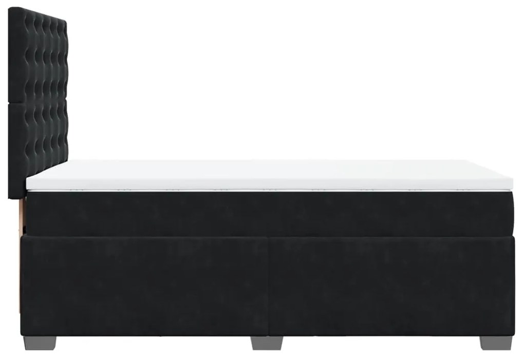 ΚΡΕΒΑΤΙ BOXSPRING ΜΕ ΣΤΡΩΜΑ ΜΑΥΡΟ 100X200 ΕΚ. ΒΕΛΟΥΔΙΝΟ 3293148