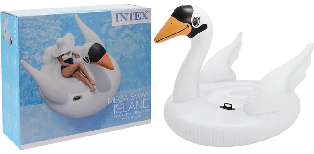 Φουσκωτό θαλάσσης Mega Swan Island Intex 194x152x147cm - Kύκνος