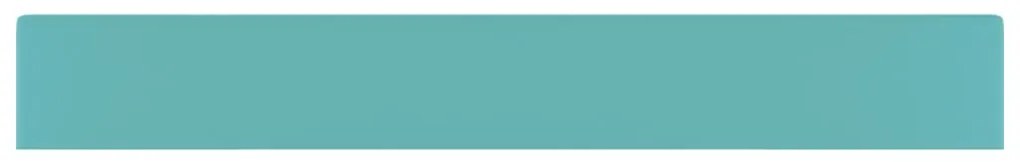 vidaXL Νιπτήρας με Οπή Βρύσης Ανοιχτό Πράσινο Ματ 60x46 εκ. Κεραμικός