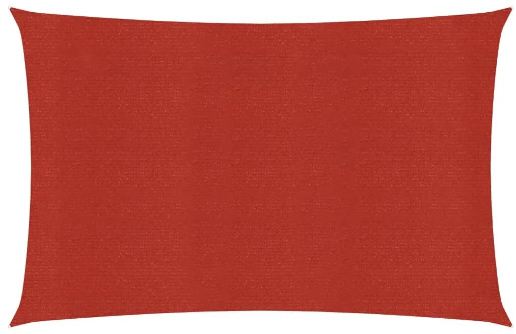 vidaXL Πανί Σκίασης Κόκκινο 3,5 x 5 μ. από HDPE 160 γρ/μ²