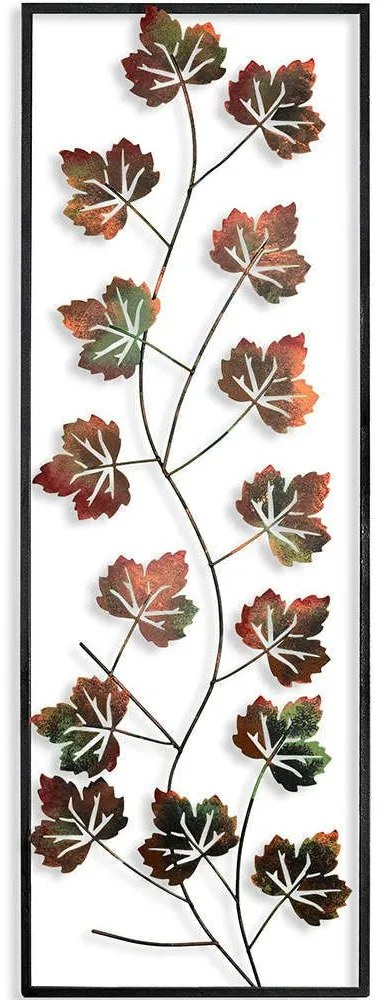 Διακοσμητικό Τοίχου Platane 930DYU1207 32x90cm Rust-Green Wallity Μέταλλο