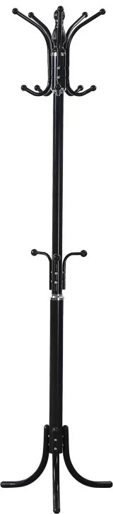 Καλόγερος Mendora pakoworld μέταλλο σε μαύρη απόχρωση 40x40x180εκ