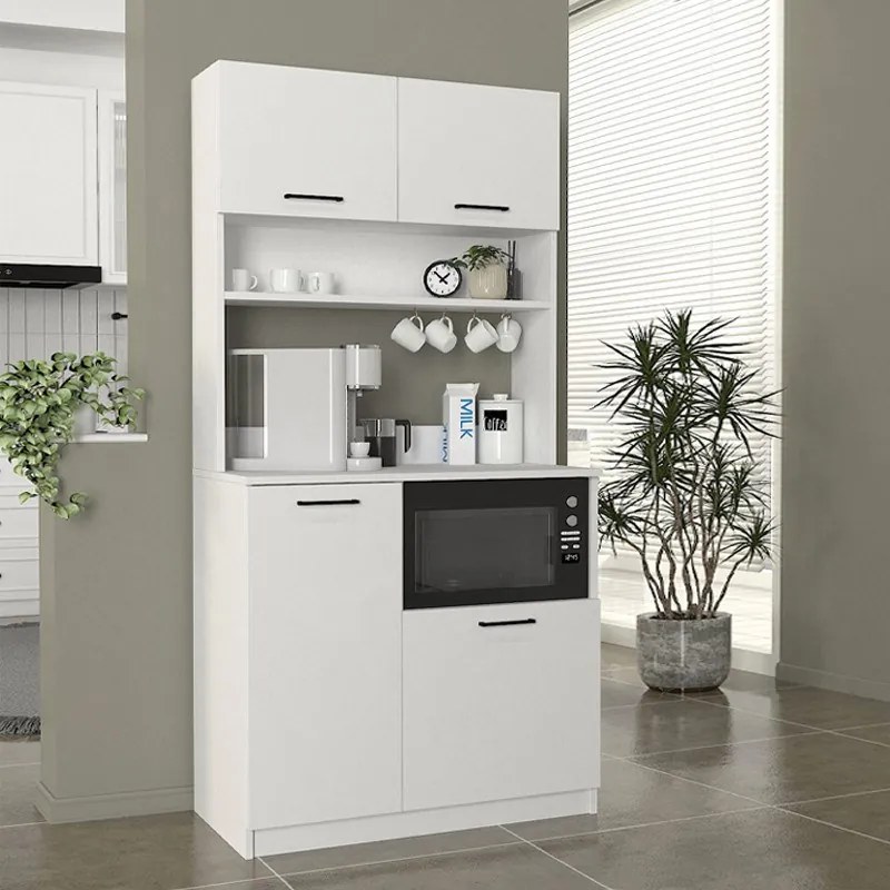 Megapap Έπιπλο Κουζίνας Tuco 2 Λευκό 90x40x180εκ.