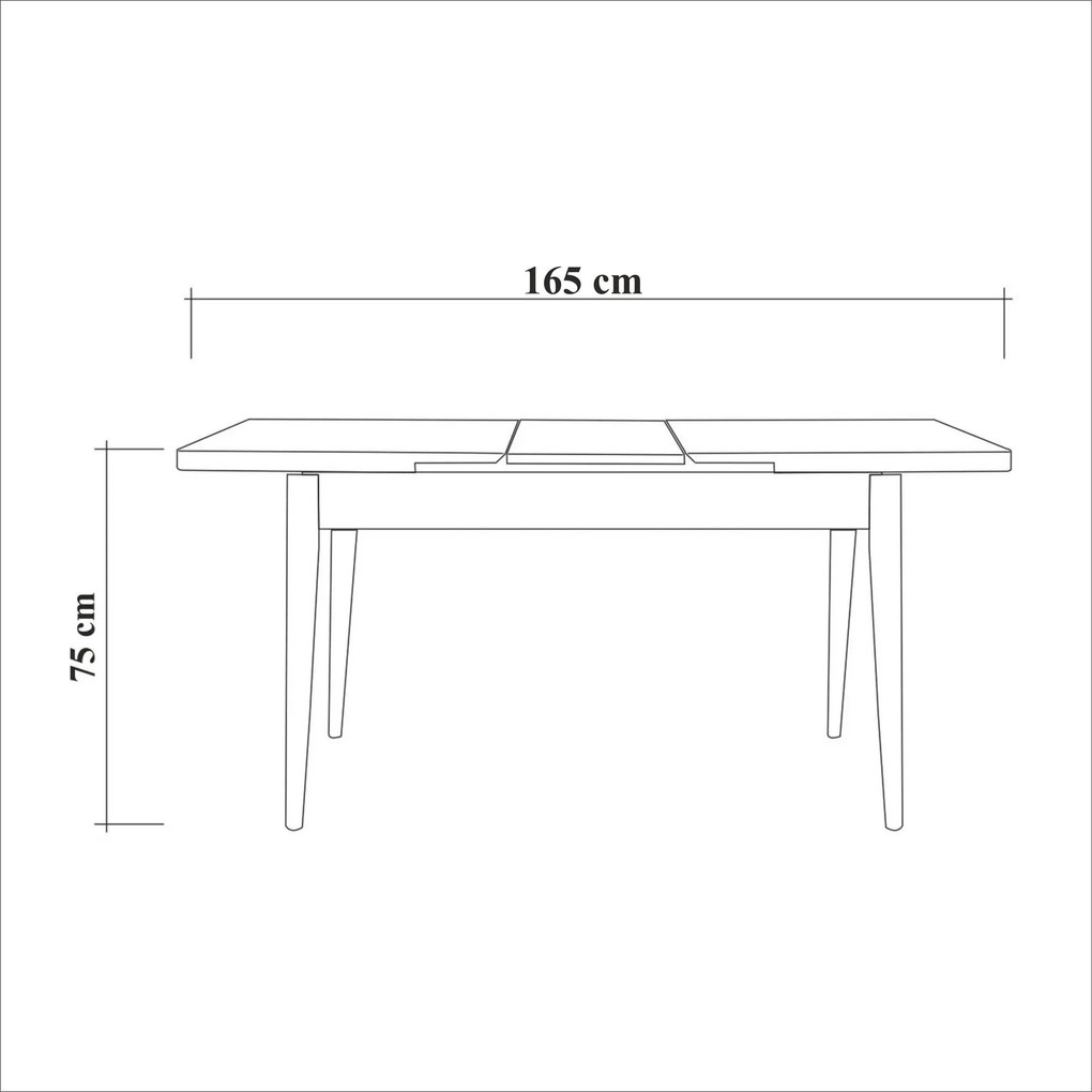 Τραπέζι Επεκτεινόμενο Πεύκο Atlantic SETAS 165x80x75