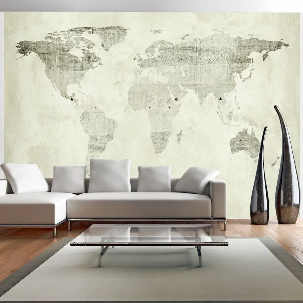 Αυτοκόλλητη φωτοταπετσαρία - Green continents - 343x245