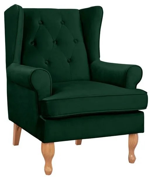 Πολυθρόνα Μπερζέρα Dark Green Brandon 81Χ83Χ101Υ εκ.HM3073.13 Βελούδο