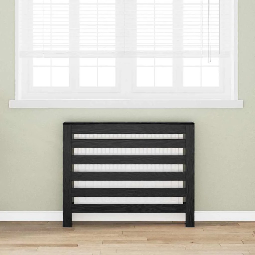 vidaXL Καπάκι Καλοριφέρ Μαύρη Οξυά 104 x 20 x 82 cm