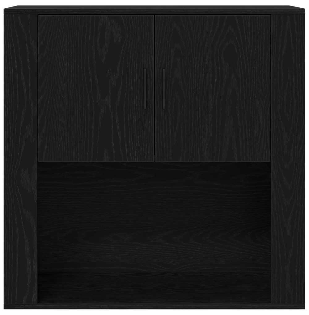 vidaXL Ντουλάπι Τοίχου  Μαύρης Βελανιδιάς 80x33x80 εκ. Επεξεργασμένο Ξύλο