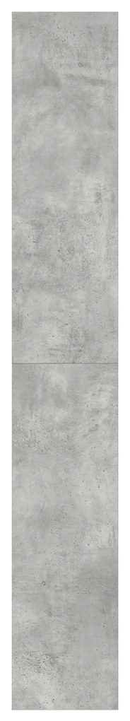 vidaXL Βιβλιοθήκη Γκρι Επεξεργασμένο ξύλο 100 x 30 x 198 εκ. Βιβλιοθήκη