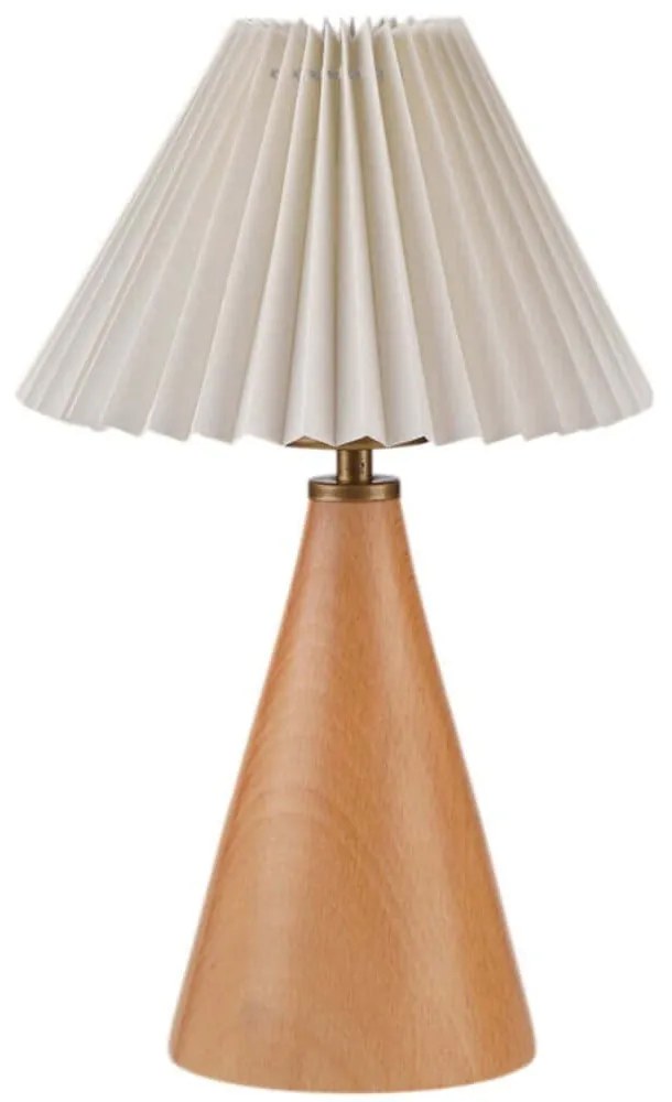 Φωτιστικό Επιτραπέζιο 534LUN5193 Φ23x38cm 1xE27 40W Cream-Oak Opviq