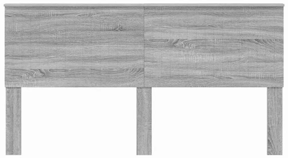 vidaXL Κεφαλάρι με κεφαλάρι Γκρίζο Σονομα 180 cm Επεξεργασμένο ξύλο