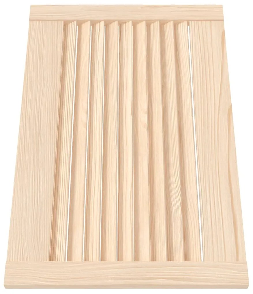 vidaXL Πορτάκια με Περσίδες 2 Τεμ. 39,5x59,4εκ. από Μασίφ Ξύλο Πεύκου