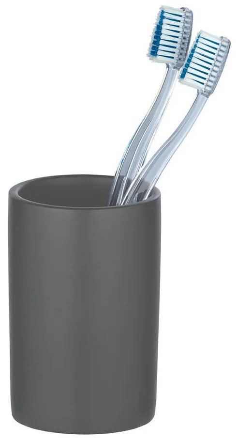 Ποτήρι Οδοντόβουρτσας (Φ7x11) Wenko Polaris Matt Grey 24016100