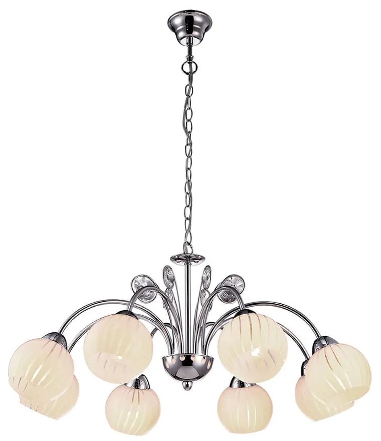 Φωτιστικό Οροφής 77-2225 H9524/8 Figo Chrome Homelighting Metal, Glass