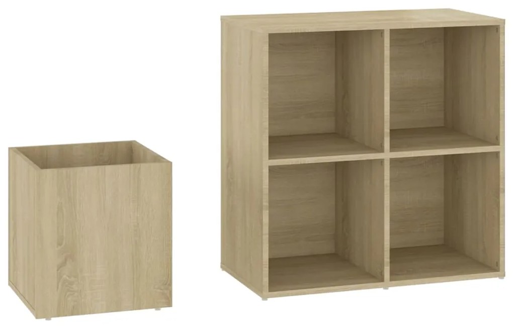 vidaXL Παπουτσοθήκη Χολ Sonoma Δρυς 105 x 35,5 x 70 εκ από Επεξ. Ξύλο