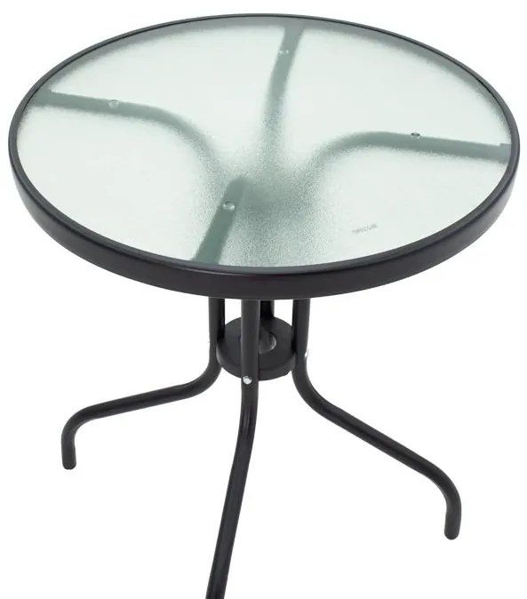 Σετ κήπου - Τραπεζαρία κήπου Calan-Watson σετ 3τεμ μέταλλο μαύρο-textilene μαύρο 60x60x70 εκ.