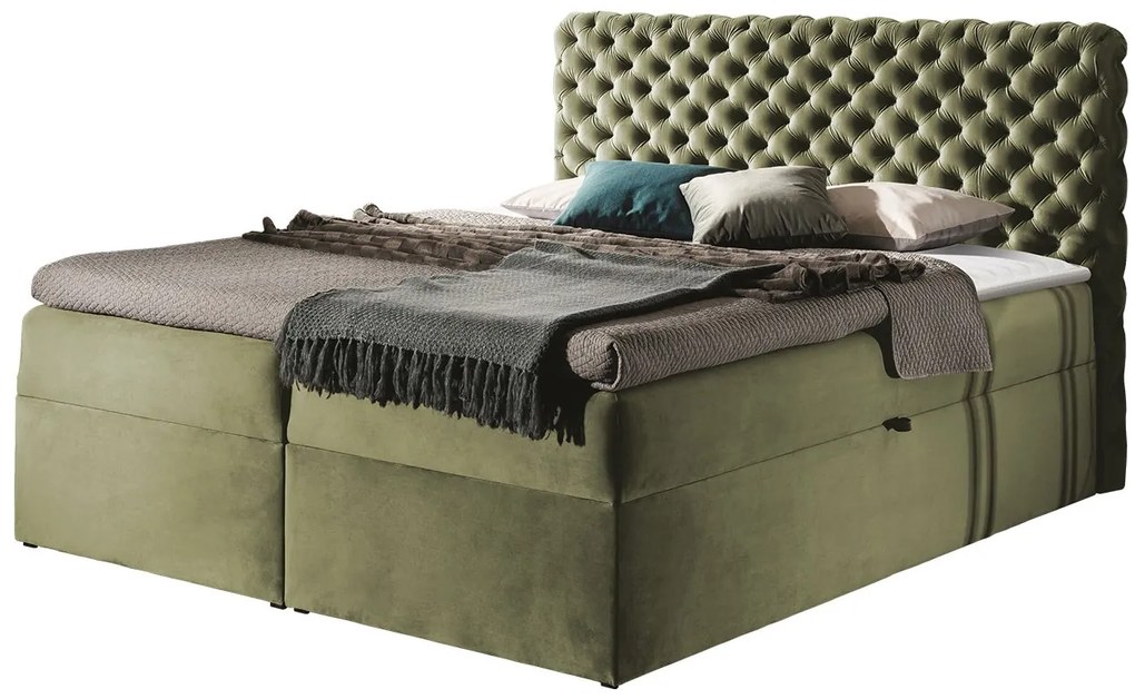 Επενδυμένο κρεβάτι Chesterfield-Ladi-160 x 200 εκ. - 210.00Χ166.00Χ122.00cm