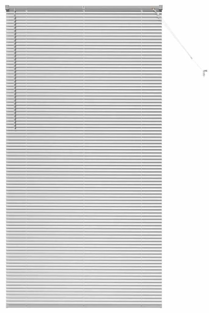 vidaXL Ρολό Παραθύρου με κουρτίνες Ασημί Αλουμίνιο