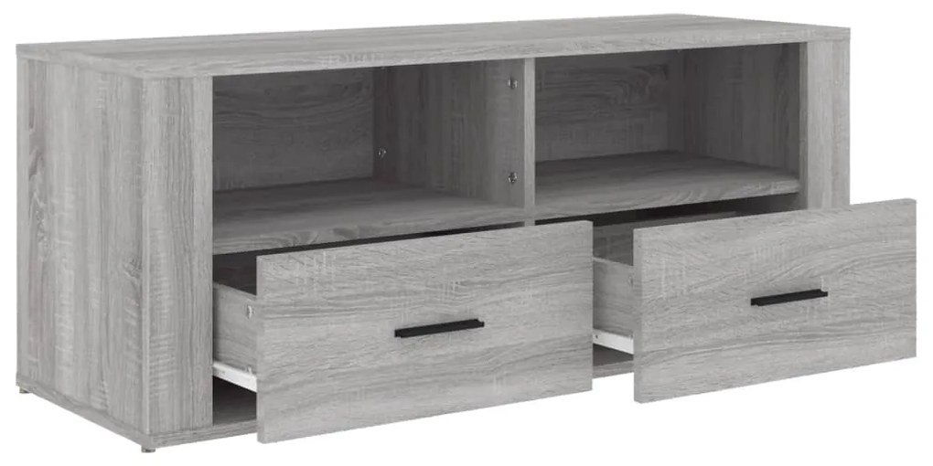 vidaXL Έπιπλο Τηλεόρασης Γκρι Sonoma 100x35x40 εκ. από Επεξεργ. Ξύλο