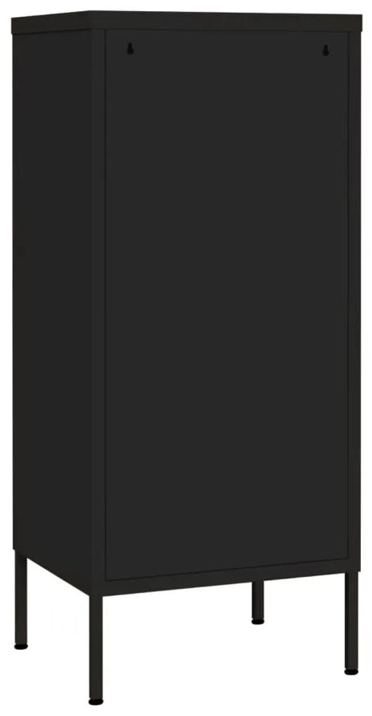 Ντουλάπι Αποθήκευσης Μαύρο 42,5x35x101,5 εκ. από Ατσάλι - Μαύρο