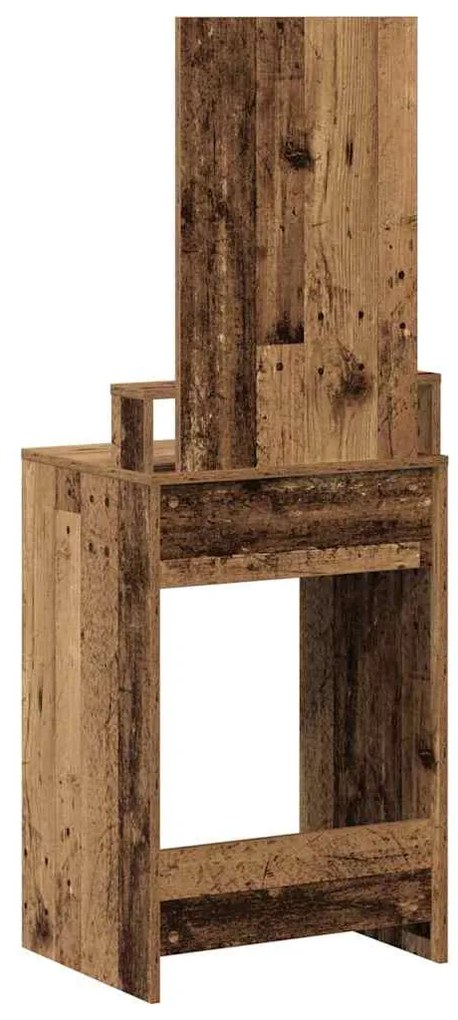 vidaXL Τραπέζι περιποίησης με συρτάρι Παλιό ξύλο 50 x 41 x 140 εκ.