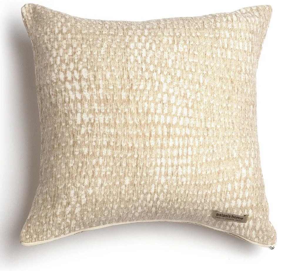 Μαξιλαροθήκη Διακοσμητική Ismaros Classic Spaghi-Ecru Aslanis Home 45X45 Cotton,Chenille