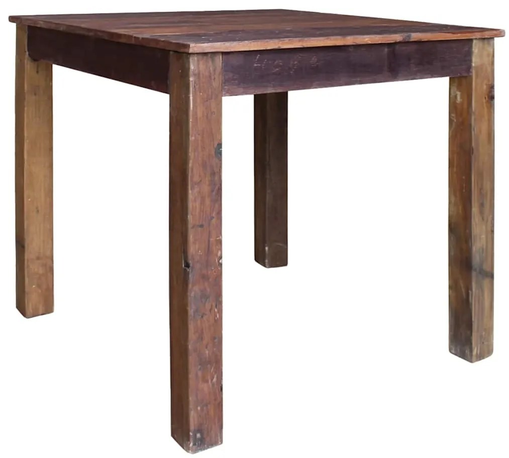 vidaXL Τραπέζι Τραπεζαρίας 82x80x76 εκ. από Μείγμα Ανακυκλωμένων Ξύλων