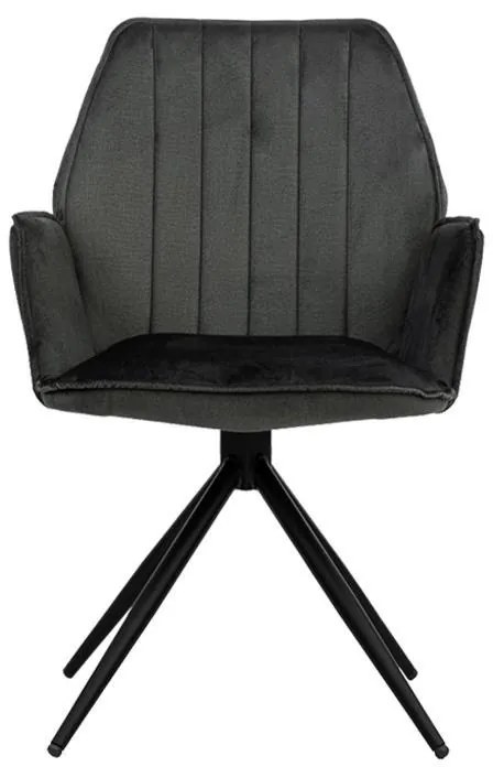 Καρέκλα Τραπεζαρίας Dorothee Μεταλλική Fylliana Γκρί 58x46x91εκ. 2αδα 58x46x91 εκ.