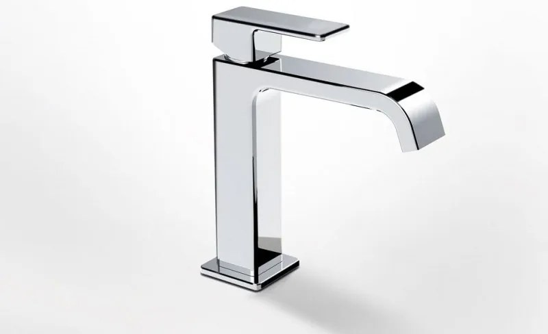 La Torre Profili Plus Chrome Μπαταρία Νιπτήρος με Aυτόματη Βαλβίδα 46001-100