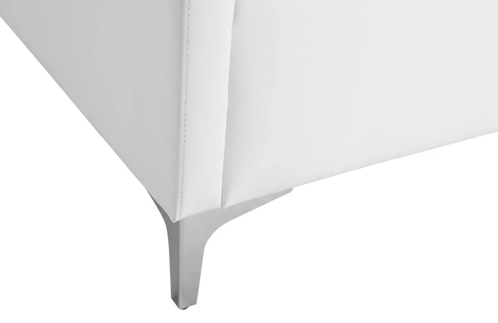 Καναπές Τριθέσιος NELLIE με PU Λευκό 163x71x71Υ εκ. 163x71x71 εκ.