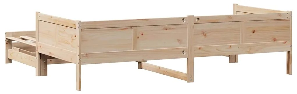 vidaXL Καναπές Κρεβάτι Συρόμενος Χωρίς Στρώμα 80x200 εκ. &amp; Συρτάρια