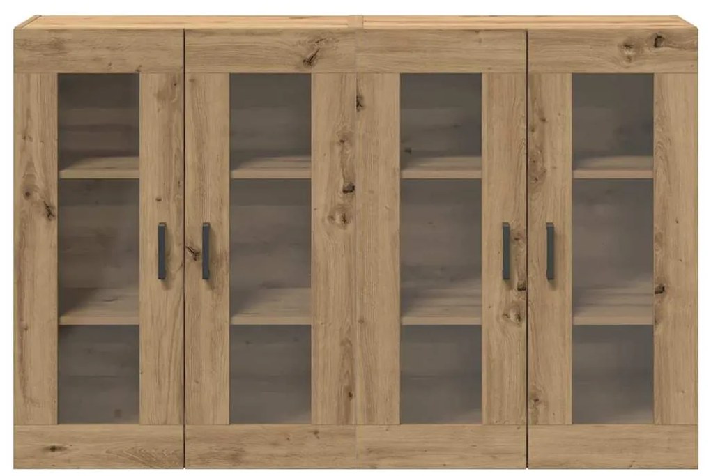 vidaXL Επιτοίχιο ντουλάπι 2 pcs artisan δρυς 69.5 x 34 x 90 εκ.