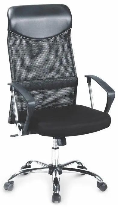 Καρέκλα γραφείου Houston 429, Μαύρο, 110x61x63cm, 15 kg, Με ρόδες, Με μπράτσα, Μηχανισμός καρέκλας: Κλίση | Epipla1.gr