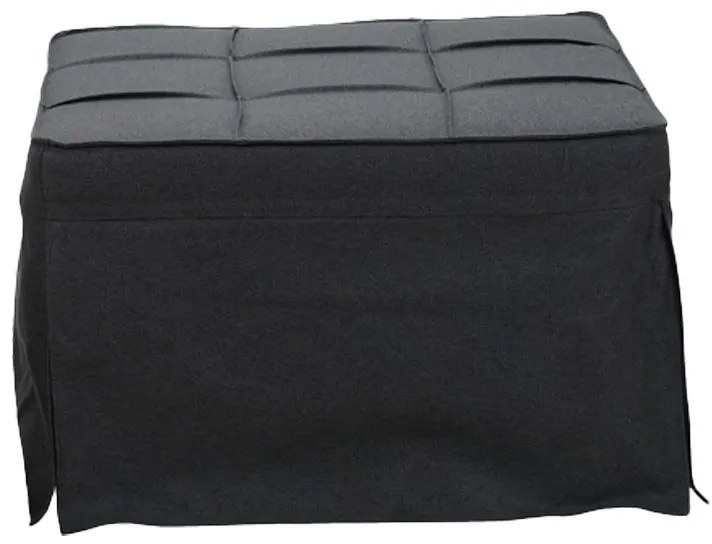 Πολυθρόνα - κρεβάτι Grejio ύφασμα σε ανθρακί απόχρωση κα πόδι μαύρο μέταλλο 70x70x45εκ 95x98x70 εκ.