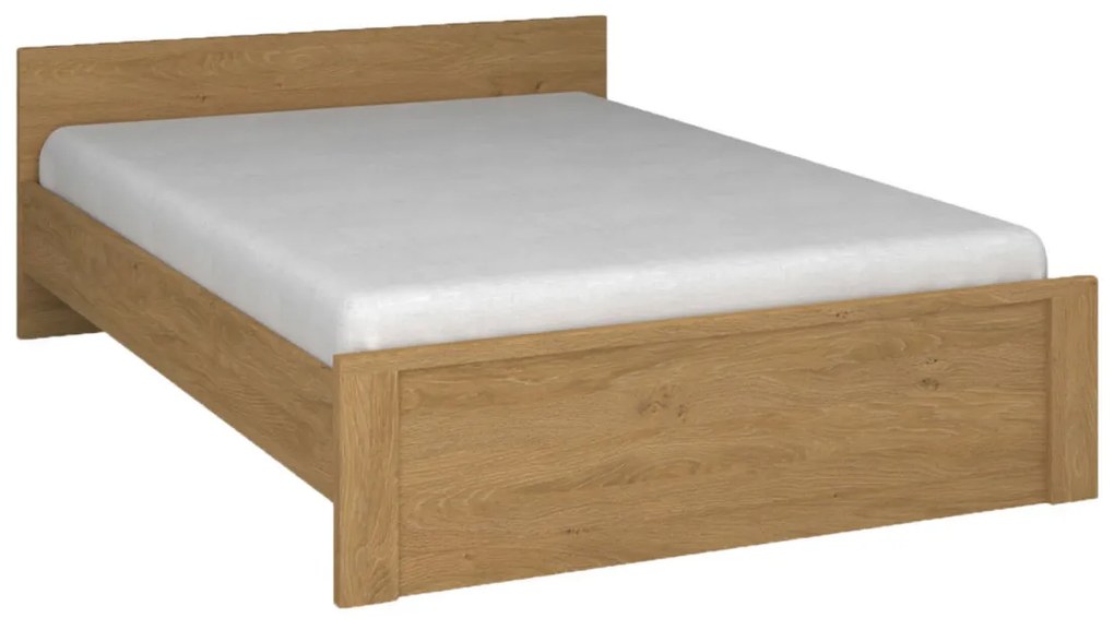 Κρεβάτι Pavi Ημίδιπλο Βελανιδιά με πάτωμα 140x200cm