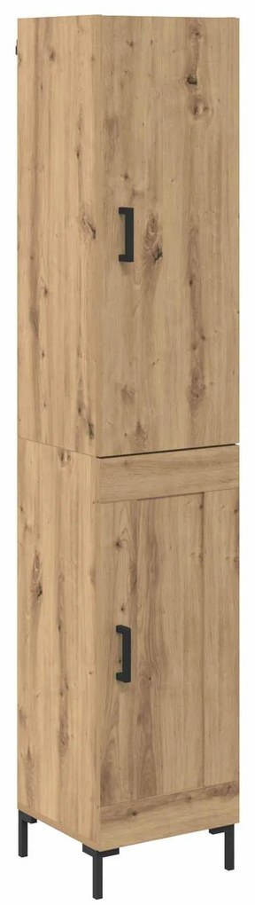 vidaXL Highboard Artisan Oak 69,5 x 34 x 180 εκ. Επεξεργασμένο ξύλο