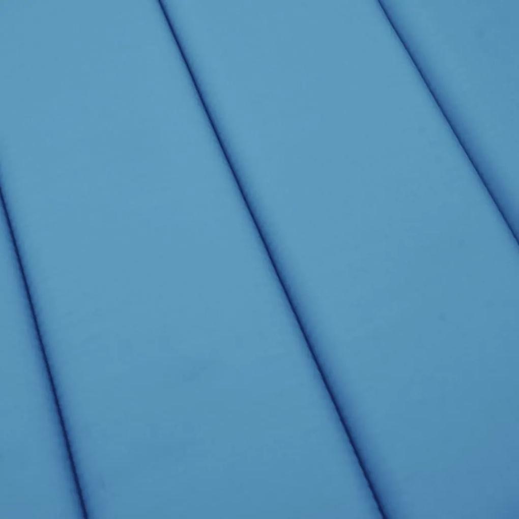 vidaXL Μαξιλάρι Ξαπλώστρας Μπλε Ρουά 186 x 58 x 3εκ. από Ύφασμα Oxford