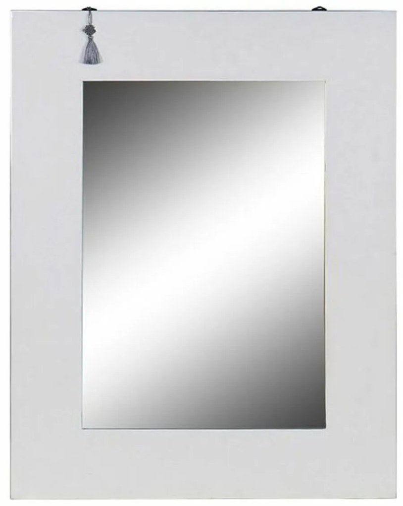 Τοίχο καθρέφτη DKD Home Decor Λευκό Ασημί Ανατολικó 70 x 2 x 90 cm