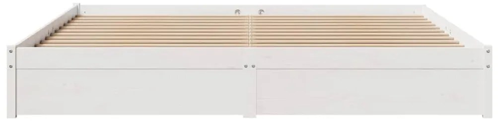 vidaXL Σκελετός Κρεβ. Χωρίς Στρώμα Λευκό 180x200 εκ Μασίφ Πεύκο