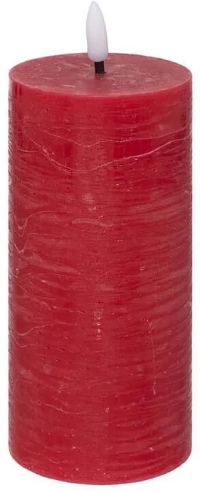 Διακοσμητικό Κερί LED Molia Atmosphera με διαστάσεις 7x7x18cm - Red