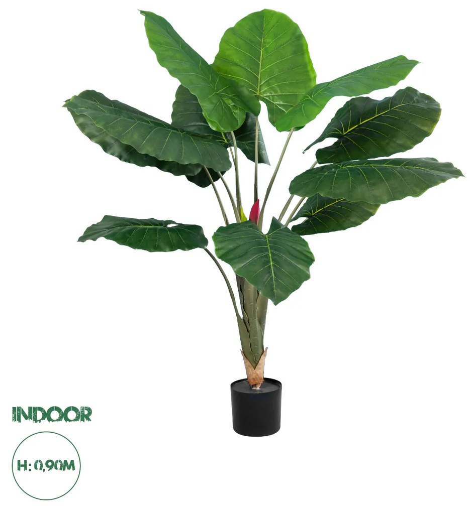 GloboStar® Artificial Garden TARO 20216 Τεχνητό Διακοσμητικό Φυτό Κολοκασία Υ140cm