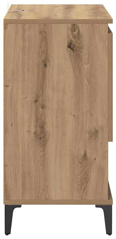 vidaXL Πλαϊνό γραφείο Artisan Oak 60 x 35 x 70 cm Επεξεργασμένο ξύλο