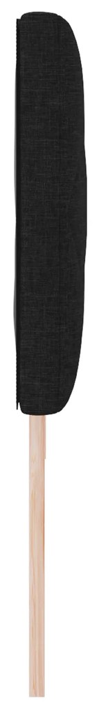 vidaXL Υφασμάτινο Κεφαλάρι Geometric με κεφαλάρι Μαύρο 180 cm ύφασμα