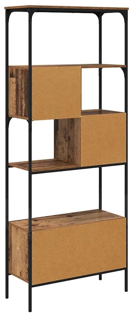 vidaXL Βιβλιοθήκη Παλιό Ξύλο 76 x 33 x 188,5 εκ Επεξεργασμένο ξύλο