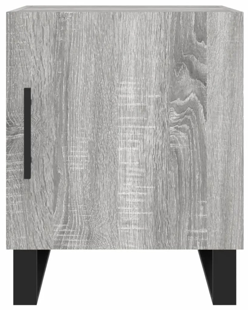 vidaXL Κομοδίνα 2 τεμ. Γκρι Sonoma 40x40x50 εκ. από Επεξεργασμένο Ξύλο